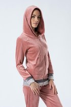 Belmanetti Huispak Dames Volwassenen Bamboo Velours | Joggingpak Dames | Trainingspak Dames | Lange Mouw Lange Broek | Calgary Bamboo Niki 3233/358 Rose Dawn 38