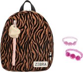 Zebra Trends Rugzak Zebra Brown Rugtasje (s) + armbandje
