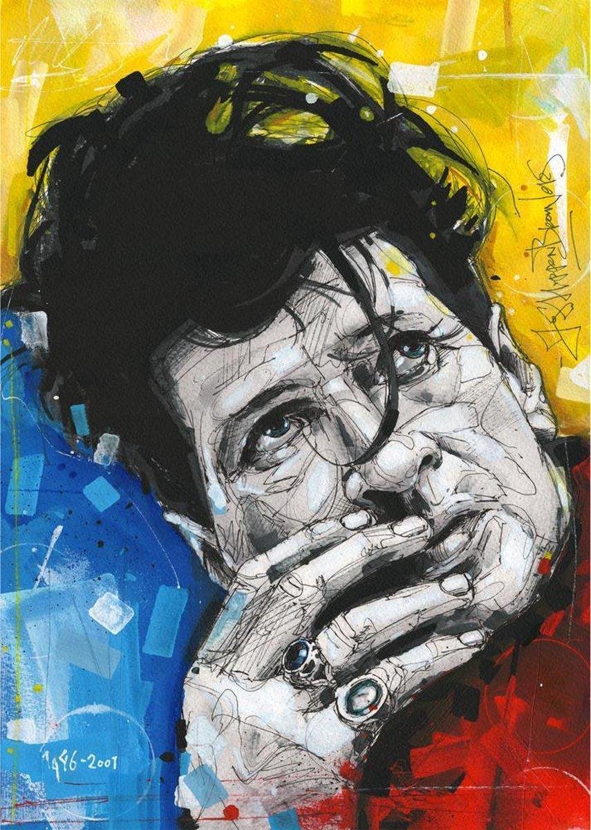 Passionforart.eu Poster - Herman Brood - 30 X 40 Cm - Multicolor