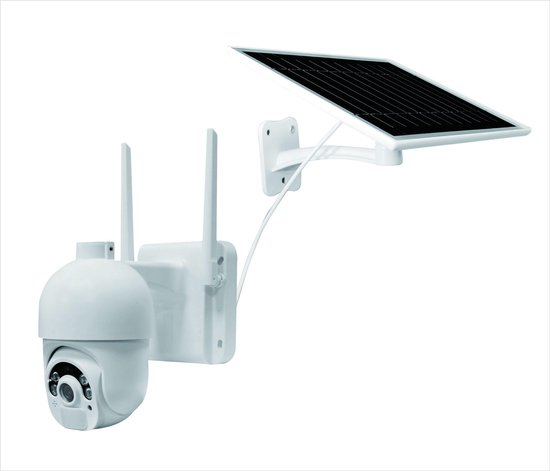 Daewoo W505M - Draadloze Beveiligingscamera FullHD 1080P - Aangesloten op zonnepaneel - WIFI - Met APP - Google Home - Alexa Home