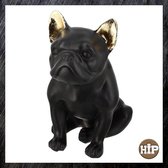 Hip-Wonen.nl - Franse Buldog zwart met goud - Decoratie Hond