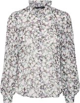 VERO MODA VMINGA LS SHIRT WVN BLACK Dames- maat L