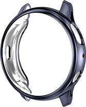 DrPhone SWC TPU Siliconen Case – Geschikt voor Samsung Watch Galaxy Active2 40mm - Ingebouwde Screen Protector - Soft Shell - Flexibel – Chrome