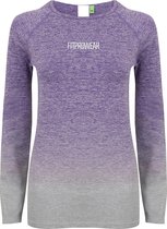 FitProWear Naadloos Stretch Sportshirt Lange Mouwen Ibiza Dames - Paars - Maat M - Sportkleding vrouwen - Sportshirt lange mouw - Nylon - Polyester - Long sleeve - Slim Fit - Getai