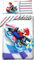 Super Mario Dekbedovertrek Mario Kart Speed - Eenpersoons - 140 x 200 cm - Katoen