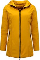 Lange Gewatteerde Jas Dames - Puffer jacket - Geel