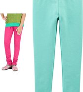 Kinder Legging | 1 Stuks | Roze | Maat 116-128 | 95% Katoen