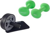 Tunturi - Fitness Set - Neopreen Dumbbellset 2 x 4 kg - Trainingswiel