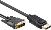 Câble DisplayPort vers DVI | 1.2 | Dual lien | Plaqué or | 1 mètre | Noir | Allteq