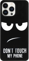 ADEL Siliconen Back Cover Softcase Hoesje Geschikt voor iPhone 13 Pro - Don't Touch My Phone