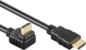 HDMI 1.4 Kabel - Haaks naar beneden - 10.2 Gbps - 4K@30 Hz - Male to Male - 3 Meter - Zwart - Allteq