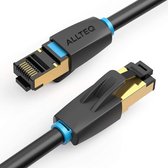Cat 8 | F/ FTP | Câble réseau | Cordon de brassage | Câble Internet | Blindé | 40 Gbit / s | 0,25 mètre | Couleur | Allteq