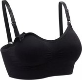 Soutien-gorge d'allaitement Wow Peach Zwart L | TAILLE DE TASSE 81 A/B/C/D/E |soutien-gorge de maternité | Allaitement maternel | Grossesse | Mère | soutien-gorge de maternité | soutien-gorge adapté