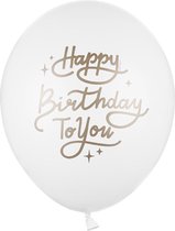 Partydeco - Ballonnen Happy Birthday To You