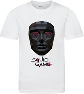 Squid Game Front Man Mask- Squid Game T-shirt - T-shirt - Maat L - T-shirt wit korte mouw - Geïnspireerd door Squid Game