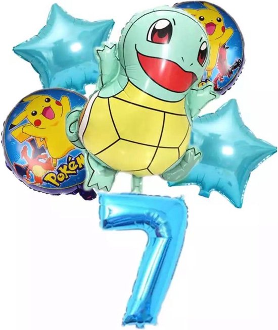 Pokemon Ballon, Squirtle, Kinderballon, Folieballon, Pokémon nummer 7