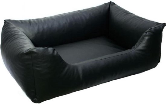 Topmast Dog Sofa Dog Bed Cuir Skai noir 100 x 80 cm