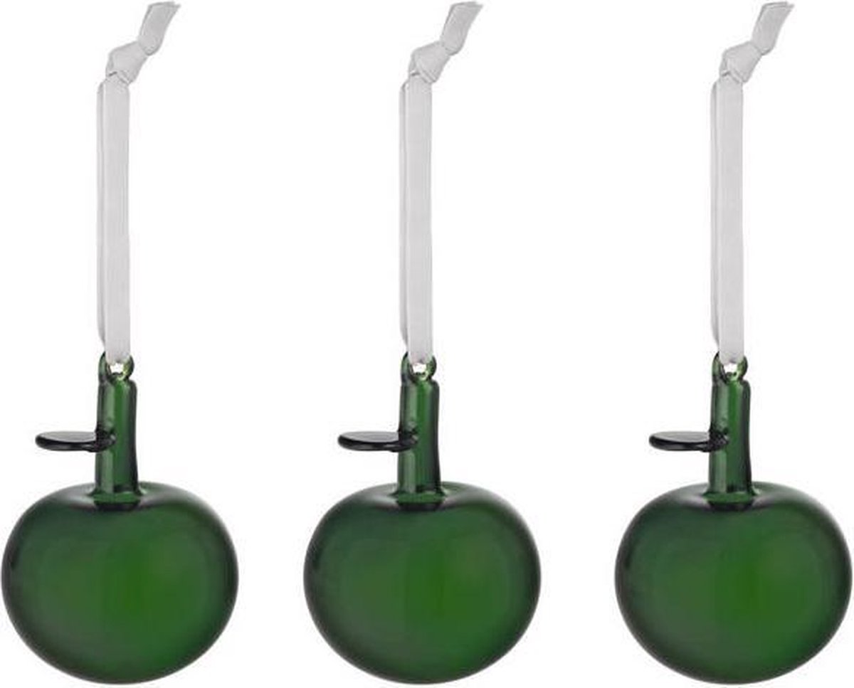 Iittala Glazen appel groen set van 3