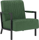 Fauteuil donkergroen fluweel 66x84x84 cm