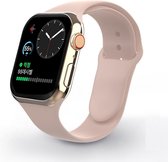Swissten horlogeband geschikt voor Apple Watch - 42-44-45  mm - Siliconen bandje - Roze