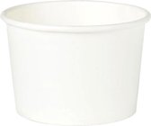 Natural Ware biologisch afbreekbare soep- / ijsbeker blanco, 200 ml - 50 stuks