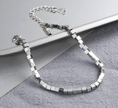 Armband dames | armband 925 zilver | zilveren dames armband | cube armband | armband unisex | cadeau voor vrouw | cadeau voor man | kerstcadeau voor v