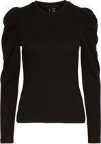 VERO MODA POFMOUW BLOUSE BLACK