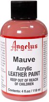 Peinture acrylique pour cuir Angelus - peinture textile pour tissus en cuir - base acrylique - Mauve - 118ml