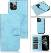 Bookcase Apple iPhone 13 Pro Max | Hoogwaardig Pu Leren Telefoonhoesje | Lederen Wallet Case | Licht Blauw