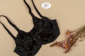 Misstyle - Beha - Softcup met beugels  - Zwart - Maat  90D