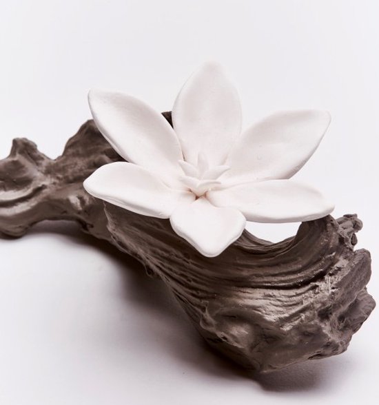 Houten geursteen bloem - Leaf & Lavender