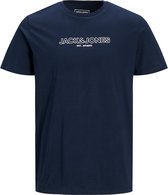 Jack & Jones T-shirt Bank Tee Navy (Maat: XXL)