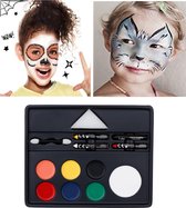 Schminkset - Kinderen - Feest Versiering -  Waterbasis - Kids - Make up Kit