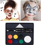 Ensemble de peinture pour le visage - Enfants - Décoration de Fête