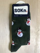 SOKn. trendy sokken SNEEUWPOP maat 40-46 (ook leuk om kado te geven !)