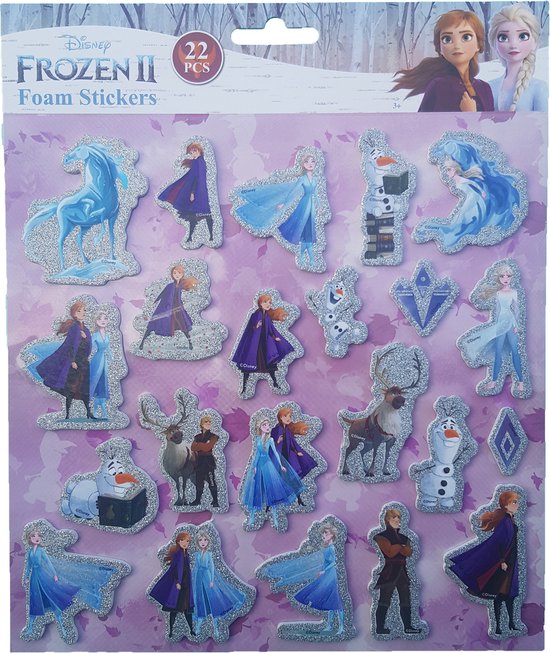 Disney's Frozen Foam Stickers "Glitter" +/ 22 Stickers