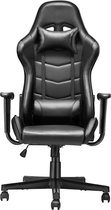 Senran® gamestoel - Zwart - Bureaustoel - Gaming chair - Met hoofdkussen - Verstelbaar