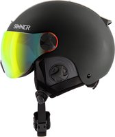 Sinner - Bullit Visor - Skihelm - Met Photochromic Vizier - Zwart - Maat: 59 - 61 cm