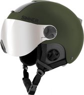 SINNER Bullit Visor Skihelm - Mosgroen - Unisex - Maat 61 (L)