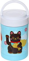Maneki Neko Lucky Cat Thermospot Réutilisable en Acier Inoxydable 500 ml
