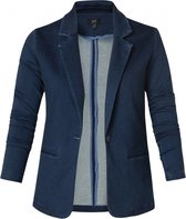 YESTA Aya Essential Blazer - Dark Blue Denim - maat 4(54/56)