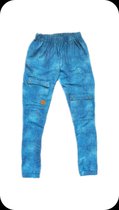 Broek jeans wijd hel blauw 5 cm langer