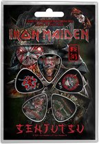 Iron Maiden Plectrum Senjutsu Set van 5 Multicolours