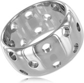 Mr.Steel - The Vents - massief stalen cockring - 25mm breed x Ø50mm diameter x 5mm dik
