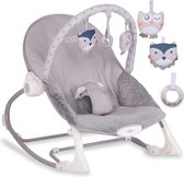 Wipstoel Baby - met vibratie - Baby wipstoel met boog - Grijs