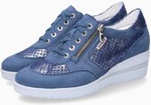 Mephisto Precilia perf - dames sneaker - blauw - maat 37.5 (EU) 4.5 (UK)