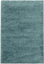 Hoogpolig shaggy tapijt pastel Groen - Uw Huis Inrichting | Canvas