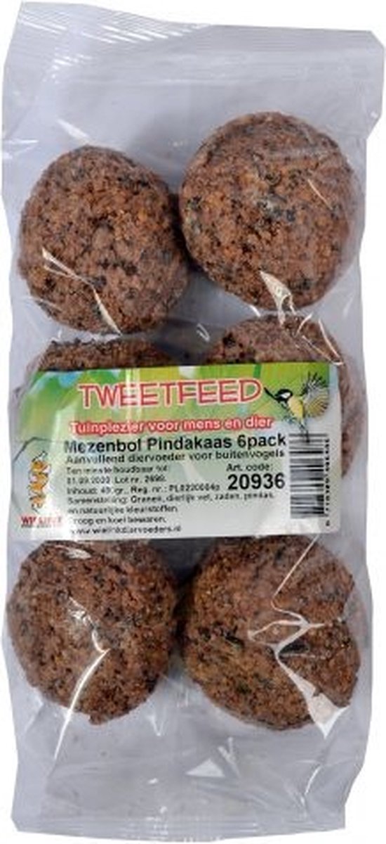 Tweetfeed Mezenbol Pindakaas 6pack
