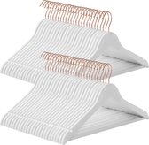 Set van 50 kleerhangers met haken in rosé goud