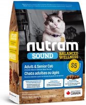 Nutram kattenvoer Adult & Senior S5 5,4 kg - Kat